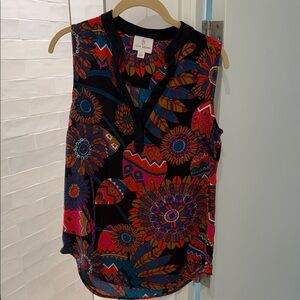 JB by Julie Brown Multicolor Floral Blouse